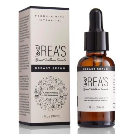 Brea's Breast Wellness Serum - Essential Oil Formula with Frankincense, Geranium, Evening Primrose, and Jojoba for Breast Health, Hormonal Balance, and Skin Nourishment - 1 fl oz