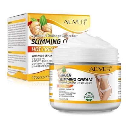 Ginger Slimming Cream, Hot Fat Burning Weight Loss Full Body Slimming Cream, Anti-Cellulite Slimming Cream for Belly, Perfect for Cellulite, Soothing, Relaxing, Tightening &...