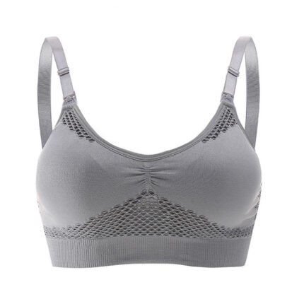 Front Button To Gather Breastfeeding Bra Around