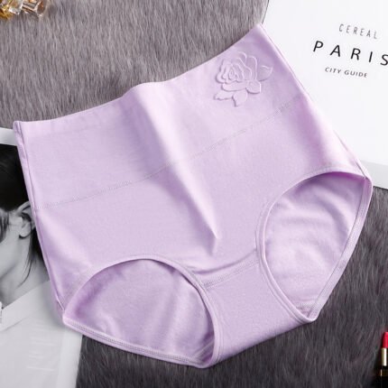 Pure Cotton High Waist Women's Panties Postpartum High Waist Belly Up Hips Plus Size Panties