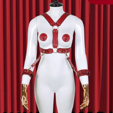 PU Leather Props Handcuffs Shapewear