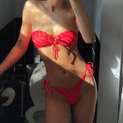 Women's Fashion Bikini Striped Printed