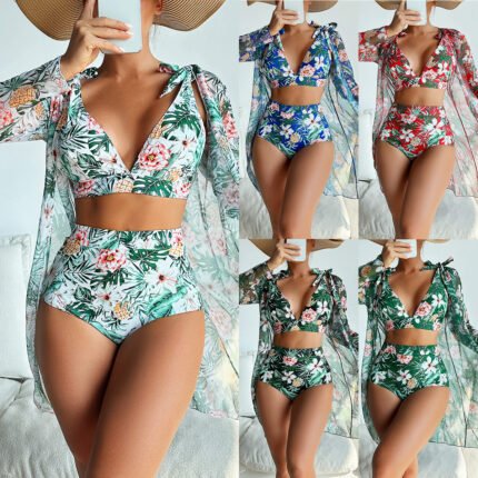 Fashion Multicolor Printed Bikini Women's