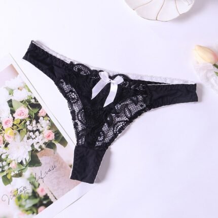 Lace Thong Women's Perspective Low Waist Thongs
