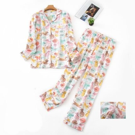 Women's Fashion Long Sleeve Pants Loungewear Set